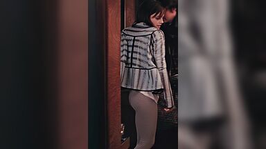 Showing butt