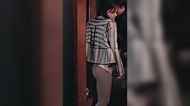 Showing butt