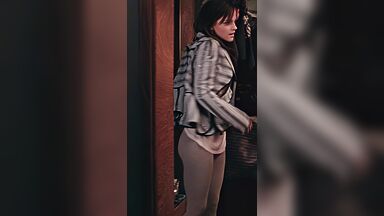 Showing butt