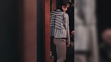 Showing butt