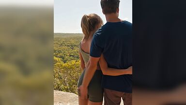 Grabbing Sydney's butt
