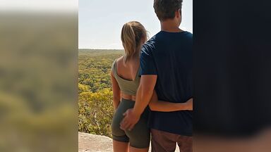 Grabbing Sydney's butt