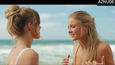 Sydney Sweeney and Hadley Robinson in Bikini in Anyone But You