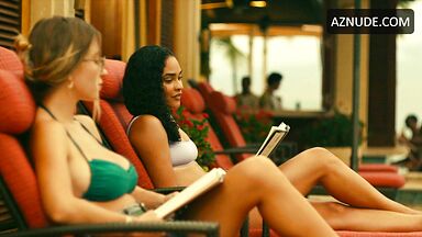 Alexandra Daddario, Brittany O'Grady and Sydney Bikini Scene in The White Lotus