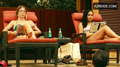 Alexandra Daddario, Brittany O'Grady and Sydney Bikini Scene in The White Lotus