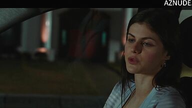 Sexy girl in car